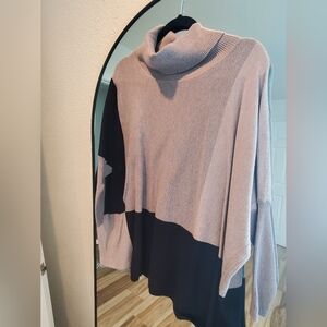 Colorblock Turtleneck Sweater